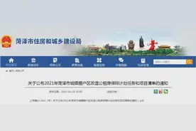 重磅！2021年菏泽各县区城镇棚户区改造清单公布！附项目名称、拟竣工时间...图片