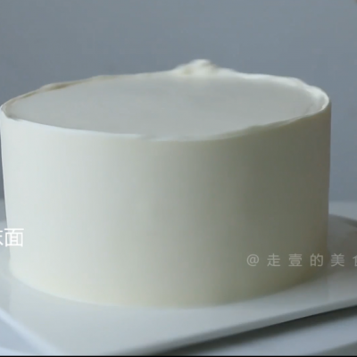 梦幻小蓝花奶油蛋糕