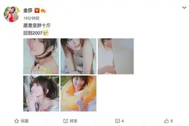 金莎晒14年前圆润写真照，愿意变胖十斤回到2007图片