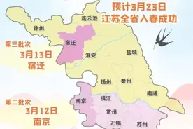 江苏近日大事：入春+早晚温差16℃+后天雨又来图片