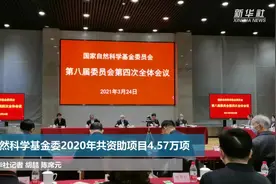自然科学基金委2020年共资助项目4.57万项视频封面