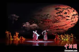 陕西“还原”唐代墓葬乐舞壁画 舞蹈“和舞”展现“唐风唐韵”图片