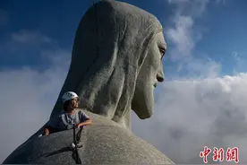 高耸入云！巴西耶稣像为迎90岁生日启动修复工作(图)图片