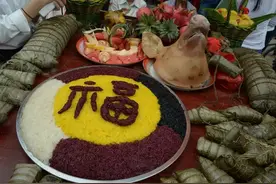 邕宁三月三，五色糯米饭图片