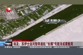 埃及：苏伊士运河暂停通航  “长赐”号脱浅或需数周视频封面
