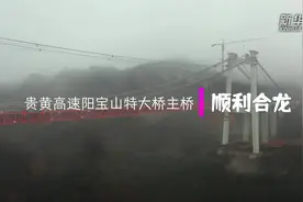 贵黄高速阳宝山特大桥主桥顺利合龙视频封面