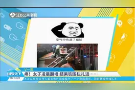 又疼又尴尬！女大学生凌晨翻墙回校，结果被铁围栏扎进屁股视频封面