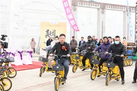 美团电单车进驻吉林敦化图片