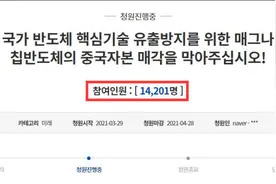 中国私募基金收购韩半导体厂商，韩国万人向青瓦台请愿反对图片