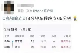 18分钟车程晚点65分钟！多趟高铁晚点，官方深夜通报图片