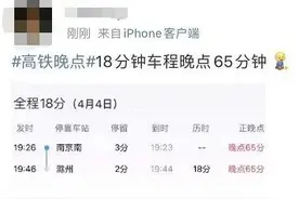18分钟车程晚点65分钟！多趟高铁晚点，官方深夜通报图片