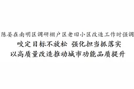 贵阳市长陈晏调研南明区棚户区老旧小区改造工作图片