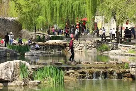 56秒｜清明时节春意盎然 邹城上九山古村游客纷至沓来视频封面