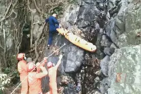 又是野道！梧桐山看风景，脚下一滑！男子跌落近90度山崖…图片