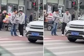北京朝阳门南小街，一小车司机与骑车人纠纷后竟喷洒瓶状液体？！警方通报图片