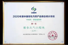 太极集团荣登2020年OTC生产企业榜单 多产品排名榜首图片
