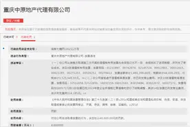 重庆中原地产发票违法遭罚4万元 为中原集团旗下公司图片