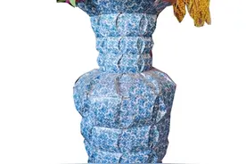 “青花瓷瓶”自述：我来自废弃的扑克牌图片