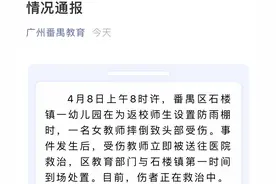 “高空坠物”致幼师受伤？广州番禺区教育局发布最新情况通报图片