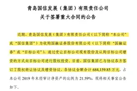青岛国资终得所愿，68.41亿“笑纳”国融证券图片