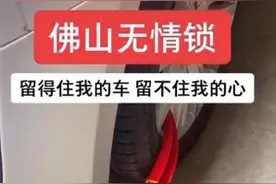 佛山除了“无影脚”还有“无情锁”？外地车进村就被锁，开锁要“罚款”200元图片