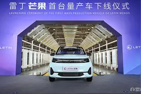 主打新能源百姓车，雷丁芒果正式下线预售2.98万元起图片