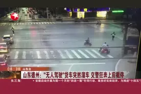 山东德州：“无人驾驶”货车突然溜车  交警狂奔上前截停视频封面