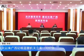 十八大以来广西纪检监察机关立案119097件视频封面