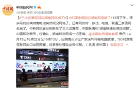 网友反映湖南电信突然间没网络了，三大运营商回应图片