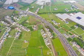上海到浙江又打通一条路，金山朱吕公路施工完毕，本月底通车图片