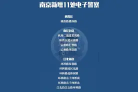 南京新增75处电子警察抓拍图片