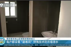 南京紫东核心区首批安置房竣工，每户设置"避难间"，黑科技防渗水视频封面