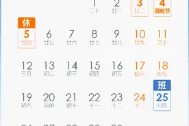 转发周知！下周上班时间有变化，4月25日要上班图片