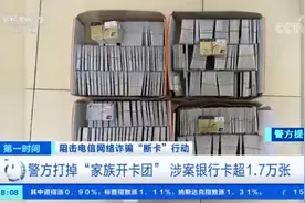 湖北警方打掉“家族开卡团”：一男子4年办了9207张银行卡图片