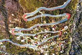 富民盘山路图片