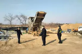 藏马执法中队：重拳出击，整治非法“洗沙场”图片