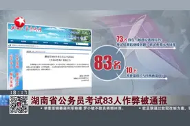 湖南省公务员考试83人作弊被通报视频封面