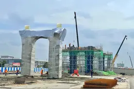 江海大道东延工程建设提速加码图片