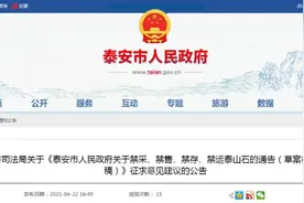 泰安公开征求意见！线上假借“泰山石”名义卖石头，或面临重罚图片