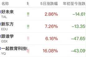 突发！学而思、新东方等被顶格处罚，涉多项违规……校外培训机构普遍亏损，股价大跌图片