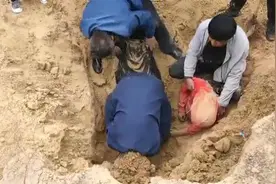 陕西榆林两男孩玩耍遇塌方被埋，村民徒手刨土救出，医院：孩子已出院图片