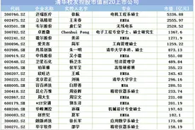 清华大学校友实控A股110家上市公司，遍布67个行业，总市值超2.3万亿元图片