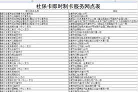 合肥今天开始发放第三代社保卡 最全办卡网点名单来了图片