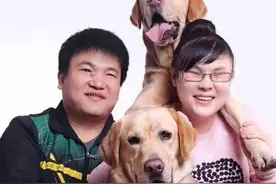 带着导盲犬拍婚纱照、还开抖音的夫妻：希望大家关注视障群体图片
