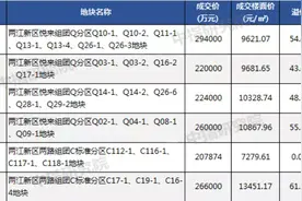 重庆首批集中供地竞拍收官 46宗地块总成交额635亿图片