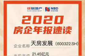 镁刻·年报速读｜天房发展：2020年实现营收27.53亿元图片