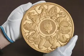 英国皇家铸币厂打造千年来最大金币，重10公斤面值1万英镑视频封面