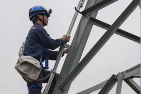 徒手攀登数十米高空、高压线上带电作业，他是“电网蜘蛛侠”图片