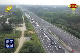沈海高速阳茂段车流量“井喷”图片