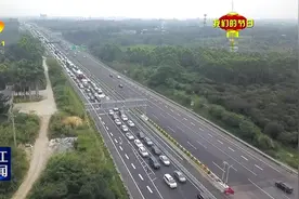 沈海高速阳茂段车流量“井喷”图片